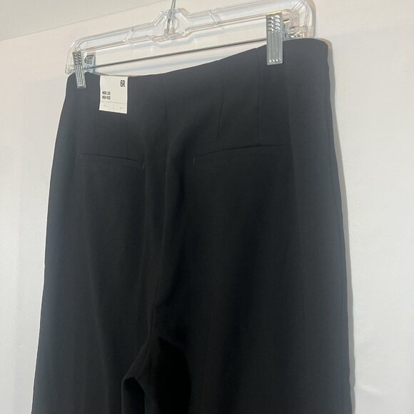 Express Women's Size 6 Wide Leg Dress Pants Black High Rise Zipper New - Picture 12 of 13